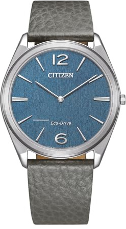 Citizen Reloj analógico Eco-Drive para Hombre con Correa de Piel AR3120-24L