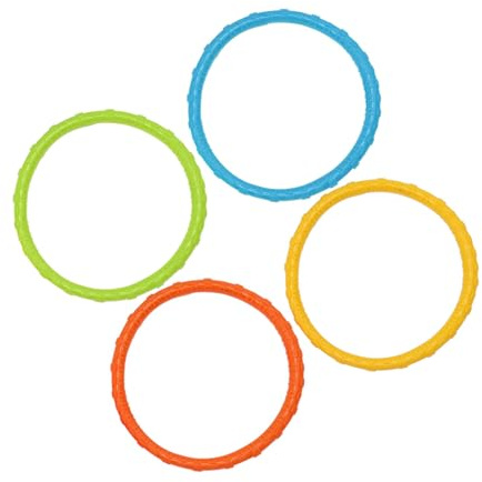 Chenxi Studio Diving Toy For Kids 4Pcs Fun Swimming Pool Rings Set Underwater Training Games Childrens Gifts Underwater Diving Rings