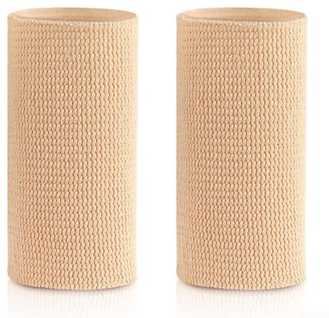 DAZZLEEX Chevillère en gel pour patinage, hockey, patins à roulettes et patins à glace – Support de cheville de protection avec rembourrage SEBS/gel confortable, 12,7 cm L, beige/noir (noir 2 pièces)