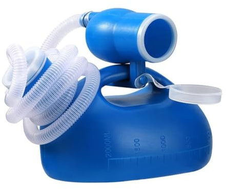 NONDK Urinal Bottle Portable Urinals for Men Women Urine Bottle 2000ml Mens Potty Spill Proof Pee Bottle with 63in Long Tube