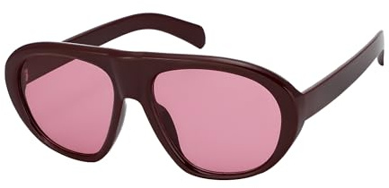 JOOX Gafas de sol tipo piloto oversize de moda mujer y hombre, estilo retro vintage de los años 70 con protección UV400.