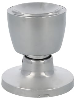 Amig - Pomo de Paso Modelo 601 - Manilla Doble Lado para Interiores - Instalación Fácil - Multiusos: Hogar y Oficina, Cromado Brillo, Picaporte 60/70 mm, Latón