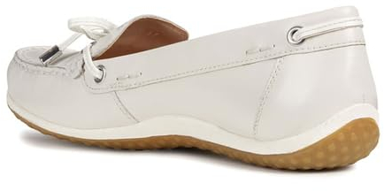 Geox Damen D Vega Moc B Mokassins, Off White, 39 EU