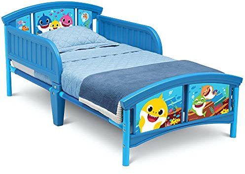 Delta Children Plastic Toddler Bed, Baby Shark