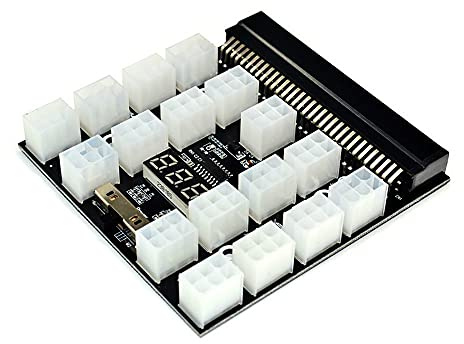 iHaospace PCI-E 17x 6Pin Power Supply Breakout Board Adapter Converter 12V for HP Server PSU GPU