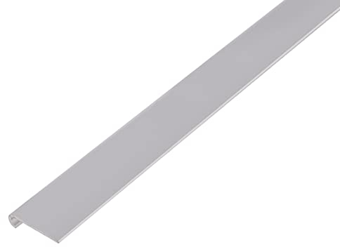 Alberts 470524 Abschlussprofil, rund | Aluminium, silberfarbig eloxiert | 1000 x 26 x 6 mm
