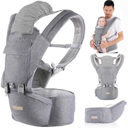 Baby Carrier Newborn Carrier Advanced 6-in-1 Carrier Multifunction Toddler Carrier Ergonomic
