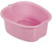Relaxdays Fußbadewanne, Wanne für Fußbad, Kunststoff, Fußwanne für Fußpflege & Wellness, HxBxT: 15 x 33 x 38 cm, rosa