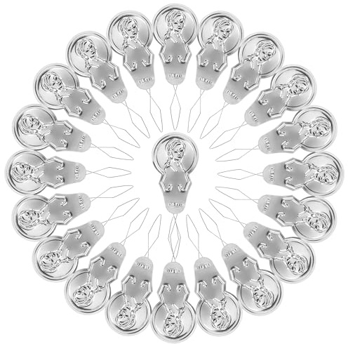 YiliYa 100 Piezas Enhebrador de Aguja,Enhebrador de Aguja de Aluminio,Enhebradores de Agujas Clásicos Plata Enhebrador de Agujas para Coser y Manualidades