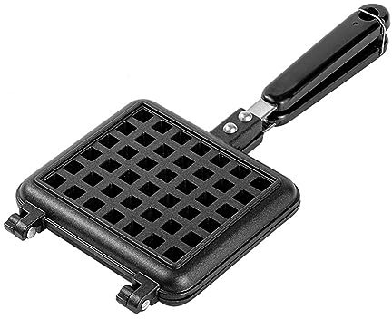 ZDSFSD 1 PCS Stove Top Waffle Iron Plates Deep Fill Non-Stick Aluminum Alloy Traditional For Easy Clean B