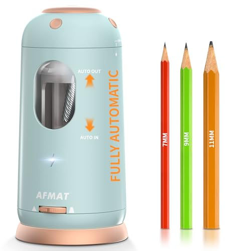 Taille-crayon électrique avec boîte, taille-crayon électrique, crayons épais et fins