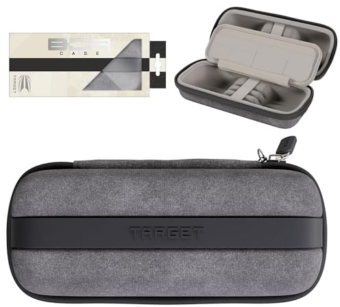 Target Darts BOA Dart Storage Case, One Size – Grey | Darts Wallet, Store Dart Shafts, Swiss Points, 6 Fully Assembled Darts, Additional Accessories