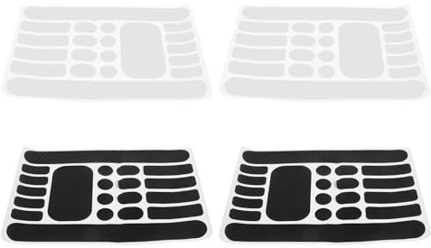 TOYZFRIENDY 4 Hojas Pegatinas Protectoras para Cuadro de Bicicleta de Montaña, Cinta Adhesiva Resistente y Transparente, 4 Piezas para Protección de Cadena y Absorción de Impactos en Ciclismo