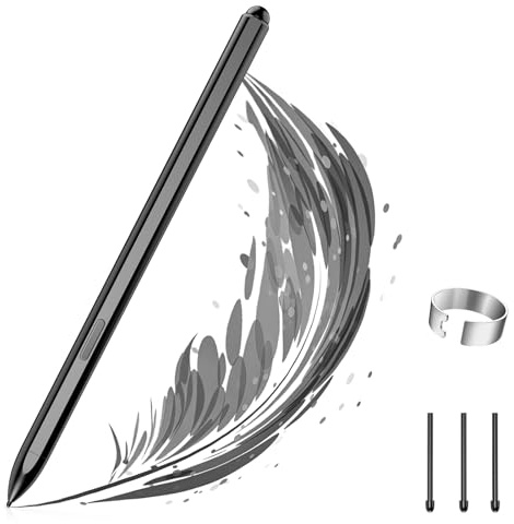 TiMOVO Penna Stilo EMR Magnetica compatibile con Remarkable 2, 4096 Livelli Di Pressione, Senza Ricarica, Gomma Digitale, Reiezione Del Palmo, Supporto Inclinazione, 3 Punte Di Ricambio, Nero