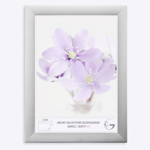 Online-GalleryKing Cornice Foto 37 x 47 cm Cornice per Poster Puzzle Collage di Foto Colore Abete Bianco in Vetro antiriflesso e Cornice in MDF da 35 mm