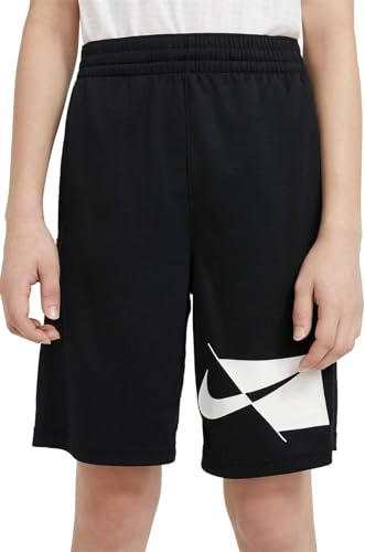 NIKE B Nk Df Hbr, Shorts Niños, Black/white, 13 Años