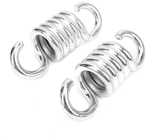 Muelle colgante para porche, doble gancho, silla de hamaca columpio, 2 piezas de resorte giratorio para hamacas para sillas colgantes
