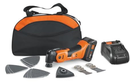 Fein Multimaster Tool Multimaster AMM 700 Akku-Oszillierungsset mit 18V 4Ah AMPShare Akkusystem - Powered Cordless Multi Tool für Innenarbeiten und Renovierung - 71293664090
