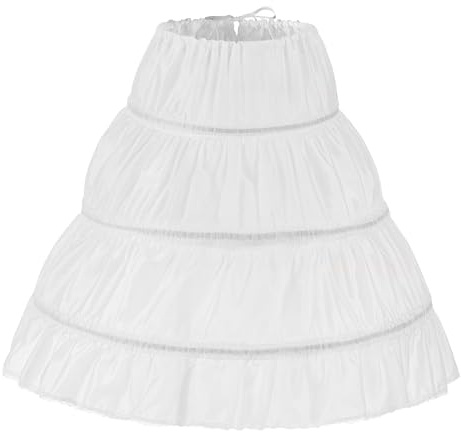APRRMLIZW Unterröcke Crinoline Brautkleid Petticoat Unterrock Ballkleider Abendkleider Unterrock Reifrock Petticoat Kleid Hochzeit Mädchen Petticoat Unterrock Reifrock Hochzeit Rock Zubehör (Weiß)