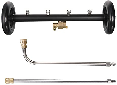 Jvareaty Nettoyeur Sous Le Chariot Nettoyeur de Nettoyeur de Buse Multifonctionnel avec 2 D'Extension