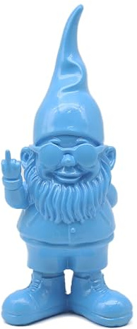 Lesser & Pavey Gnomes Home Decor Figurines & Ornaments For Home & Office | Decorative Home Accessories Statues For Indoor & Outdoor | Lovely Gifts for Women & Men Swearing Blue 20 Cm
