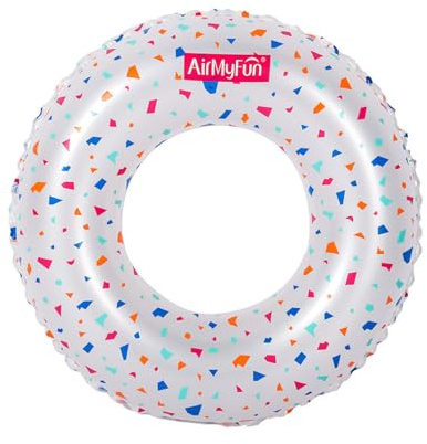 Uppblåsbara simdäck, stjärnklar himmel, regnbåge, paljetter, simring, hållbar uppblåsbar pool, simning (1 st 70 cm)