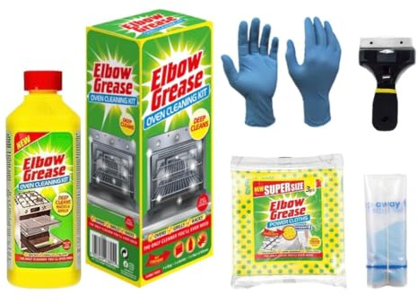 QLV Oven Cleaner Kit, Heavy Duty Degreaser for Ovens & Air Fryers