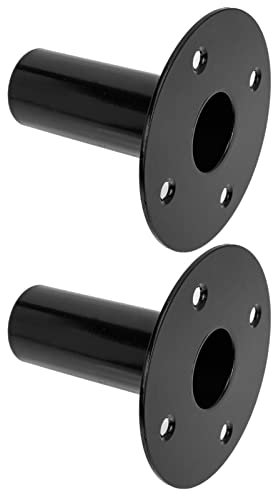 GALPADA Soporte De Altavoz De Hierro Duradero para Escenario y Cine, Bandeja Metálica Resistente Compatible Altavoces Satélite, Uso Profesional Eventos y Estudios, Color Negro