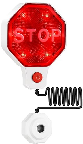 WODHMIEY Sensore di parcheggio a ultrasuoni, aiuto parcheggio, garage, misurazione precisa della distanza, segnale di avvertimento a LED, indicatore acustico, regolazione automatica della distanza