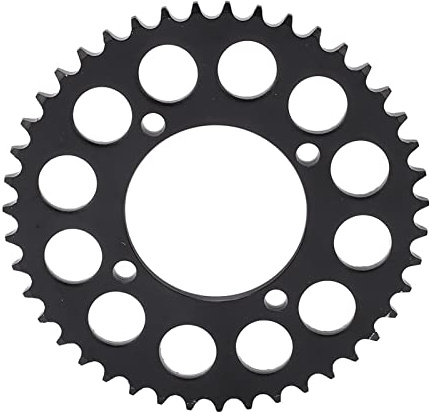 URSXODAWQ Piñón Trasero de Cadena de Motocicleta 428 43T, piñón de accionamiento Trasero de Desgaste de Acero, piñón Anti-reemplazo con Aberturas precisas para Motocicleta Ligera DIY Kart