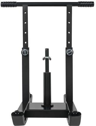 Slittino fitness regolabile in altezza a 5 livelli, portata 200 kg, in acciaio pesante, slitta per allenamento con tracolla e maniglia, allenamento push pull per crossfit, fitness a casa, per tutti i