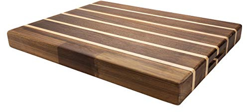 Rockingham Forge Extra Thick Multi Wood Chopping Board 45x35x4.5cm – End Grain Cutting Board for Kitchen, Cooking & Serving Cheese, Bread & Charcuterie – Durable Acacia & Rubberwood Chopping Block