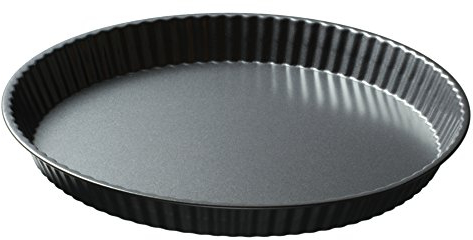 AMBITION Tarteform Quicheform Lakritze 30 cm runde Backform Tarte Quiche Kaiser Form Carbonstahl Antihaftbeschichtung