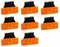 VNVIS 8 x LED Positionsleuchte Orange 24V 12V mit Gummihalterungen für Fahrgestell Anhänger LKW Anhänger LKW LKW