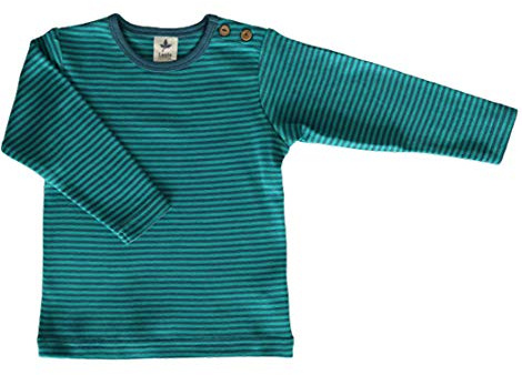 Leela Cotton unisex barn långärmad tröja, Donaublå/Lapis t-shirt, Blå donau, 74-80