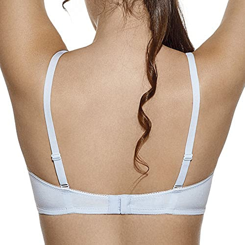 Selene, Sujetador de Lactancia para Mujer en Algodón, con Copas Acolchadas de Encaje, Sin Aros, Colección Jasmina, Color Tierra, Talla 95C