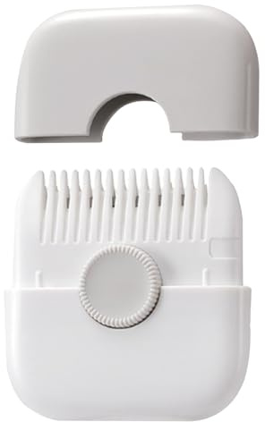 Split Ends Hair Trimmer Split End Trimmer for Women 2 in 1 Mini Portable Cute Hair Brush Detachable Dustproof Knob Adjustable Stainless Steel Slicer Hair Clipper,Grey