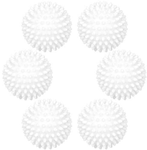 Domkan Lot de 6 balles de séchage pour sèche-linge, balles de séchage, balles de séchage, pour machine à laver, boules de séchage pour la maison, nettoyage des vêtements…