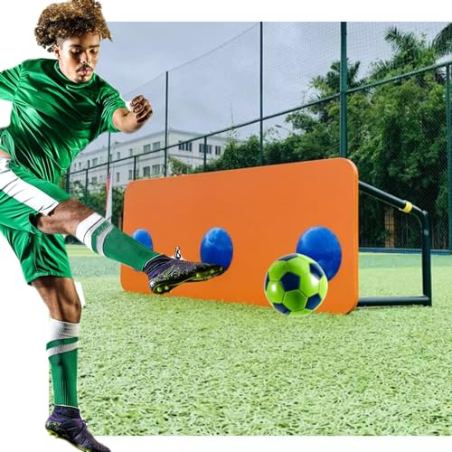 YXXSDP Fußball Rebounder Fußball Rebound Board Verstellbarer Winkel Für Den Hinterhof, Zusammenklappbar Sport-Fußball-Return-Trainer, Aufprallresistent Fußball Kickback Übungsgerät Für Den Turnverein
