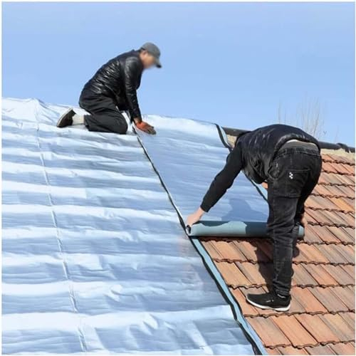 MAYFABD Tela Asfaltica Autoadhesiva Cinta Impermeable Techo Cinta Impermeable para Grietas De Asfalto Parche Reparador para Calzada Cinta Selladora Autoadhesiva para Mantenimiento,1x10m
