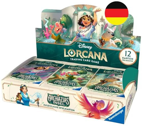 Disney Lorcana Trading Card Game: Archazias Insel - Booster Display mit 24 Booster Packs (Deutsch)