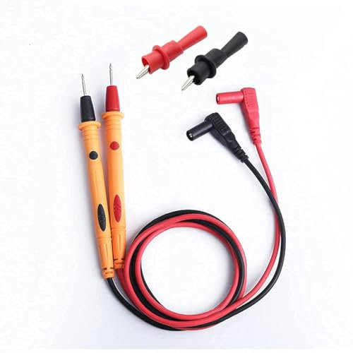Juego de cables de prueba de multímetro, 1000 V/20 A, incluye puntas de medición y pinzas de cocodrilo estables, perfecto para medir, reparar y comprobar, adecuado para electricistas, técnicos