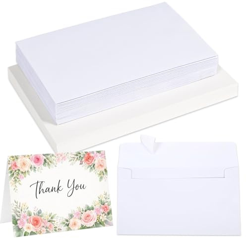 30 Sets Watercolor Cards with Envelopes,140lb/300GSM Blank Watercolor Paper,4 x 6 in Foldable Water Colour Postcards for Greeting Card Birthday Wedding Invitations