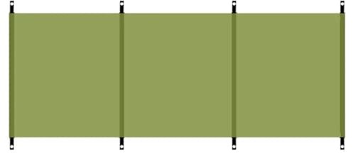 Pare-vent de plage Pare-brise de camping pliable et portable en tissu Oxford 210D for extérieur, protection confidentialité for la plage le jardin(Green) no pole)