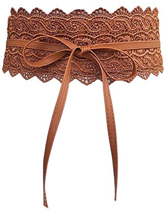 Oyccen Mujeres Cinturones de Encaje Anchos Vestido Decoración Cinturón Bowknot Pretina Faja