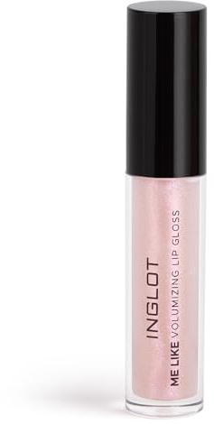 Inglot Volumizing Lip Gloss für Volle Lippen Me Like Volumizing Lip Gloss, Glanzend Booster Lippenstift Glitzer Halbtransparent Schimmernd, 5.5 ml : 51