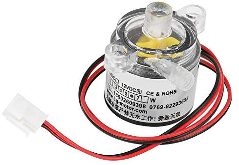 Mini Submersible, 12V DC 6W Brushless Submersible 2l/Min Amphibious Pond Pump for Aquarium, Fountain, Small Fish Pond, Solar System, Radiators, Water Circulation System