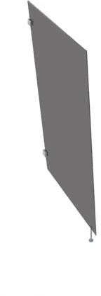 Glaszentrum Hagen – Panneau latéral pour Marquise en Verre – Écran d'intimité – Verre de sécurité feuilleté de 9,54 mm – Hauteur : 200 cm (Gris Graphite, 80x200x80 cm, Rectangle)