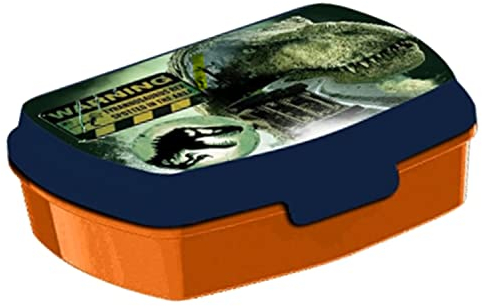 HOVUK Jurassic World Lunch Box 16cm, Leak Proof and BPA Free Lunch Container, Microwave Safe Without Lid Sandwich Box for School and Traveling, Food Storage Container for Kids Boys 3+ Years