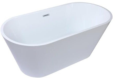 Vente-unique-Freistehende Badewanne Design - 201 L - 150 x 70 x 85 cm - Weiß - TWIGGY